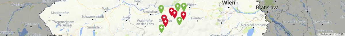 Map view for Pharmacies emergency services nearby Kirnberg an der Mank (Melk, Niederösterreich)